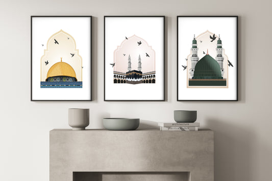 3 Holy Mosques Set